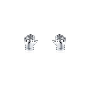 925 Sterling Silver Hand Stud Earring 40200122