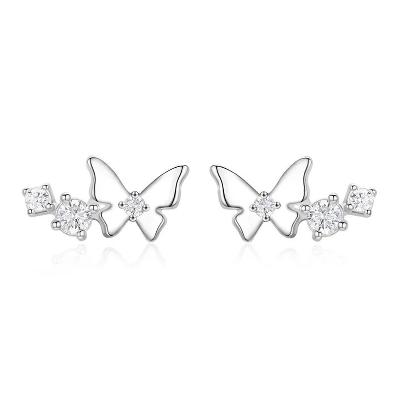 Zirconia Butterfly Stud Earring 40200236 Zirconia Butterfly Stud Earring 40200236