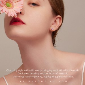 Love Heart Birthday Zirconia Stud Earring 40200269 Love Heart Birthday Zirconia Stud Earring 40200269