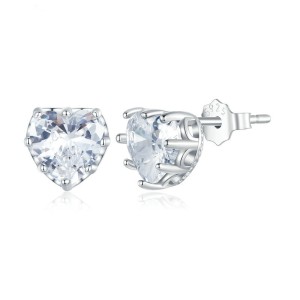 Love Heart Birthday Zirconia Stud Earring 40200269 Love Heart Birthday Zirconia Stud Earring 40200269