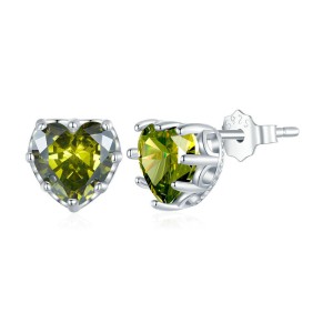 Love Heart Birthday Zirconia Stud Earring 40200269 Love Heart Birthday Zirconia Stud Earring 40200269