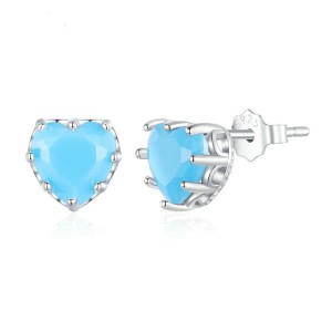 Love Heart Birthday Zirconia Stud Earring 40200269 Love Heart Birthday Zirconia Stud Earring 40200269