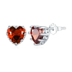 Love Heart Birthday Zirconia Stud Earring 40200269 Love Heart Birthday Zirconia Stud Earring 40200269