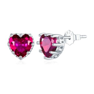 Love Heart Birthday Zirconia Stud Earring 40200269 Love Heart Birthday Zirconia Stud Earring 40200269