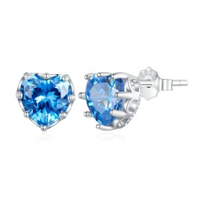 Love Heart Birthday Zirconia Stud Earring 40200269 Love Heart Birthday Zirconia Stud Earring 40200269