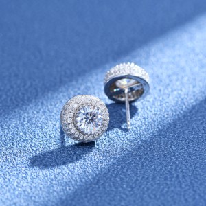 8A Round Zirconia Party Stud Earring 40200272 8A Round Zirconia Party Stud Earring 40200272