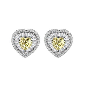 Sparkle 8A Heart Zirconia Party Stud Earring 40200277 Sparkle 8A Heart Zirconia Party Stud Earring 40200277