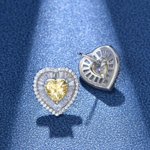 Sparkle 8A Heart Zirconia Party Stud Earring 40200277 Sparkle 8A Heart Zirconia Party Stud Earring 40200277