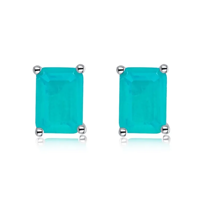 5A Rectangle Zirconia Stud Earring 40200283