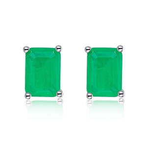 5A Rectangle Zirconia Stud Earring 40200283 5A Rectangle Zirconia Stud Earring 40200283