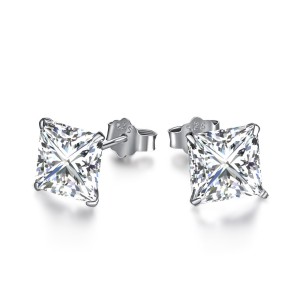 5A Square Zirconia Stud Earring 40200285 5A Square Zirconia Stud Earring 40200285