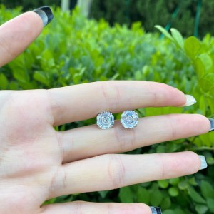 Shiny Octagon Zirconia Party Stud Earring 40200288 Shiny Octagon Zirconia Party Stud Earring 40200288