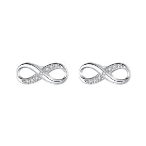 Zirconia Infinity Stud Earring 40200291