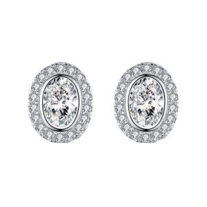 Sparkle Oval Zirconia Stud Earring 40200312 Sparkle Oval Zirconia Stud Earring 40200312