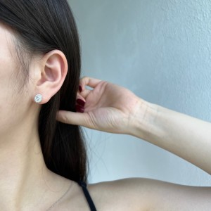 Vintage Oval Zirconia Stud Earrings 40200363 Vintage Oval Zirconia Stud Earrings 40200363