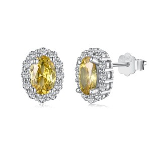 Vintage Oval Zirconia Stud Earrings 40200363 Vintage Oval Zirconia Stud Earrings 40200363