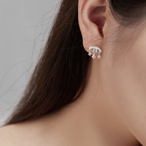 Vintage Evil Eye Zirconia Tassel Stud Earrings 40200379 Vintage Evil Eye Zirconia Tassel Stud Earrings 40200379