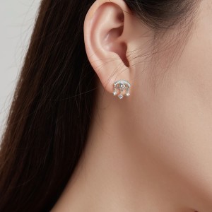 Vintage Evil Eye Zirconia Tassel Stud Earrings 40200379 Vintage Evil Eye Zirconia Tassel Stud Earrings 40200379