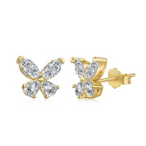 Sparkle Zirconia Butterfly Party Stud Earrings 40200392 Sparkle Zirconia Butterfly Party Stud Earrings 40200392