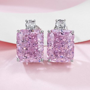 8A Rectangle Zirconia Party Stud Earring 40200395 8A Rectangle Zirconia Party Stud Earring 40200395