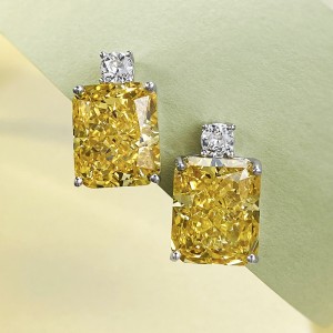 8A Rectangle Zirconia Party Stud Earring 40200395 8A Rectangle Zirconia Party Stud Earring 40200395