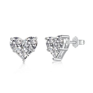 Zirconia Heart Stud Earring 40200405 Zirconia Heart Stud Earring 40200405