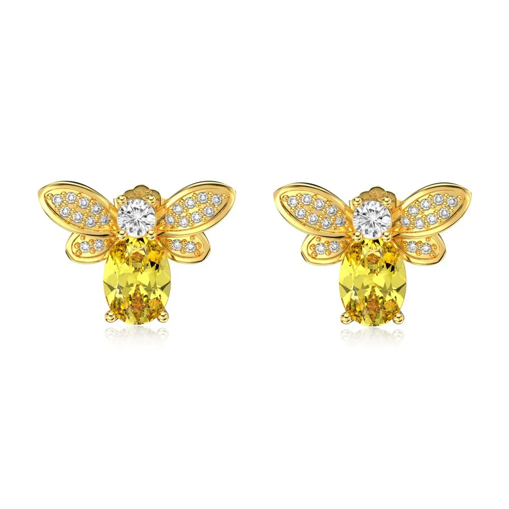 Zirconia Bee Stud Earring 40200435 Zirconia Bee Stud Earring 40200435