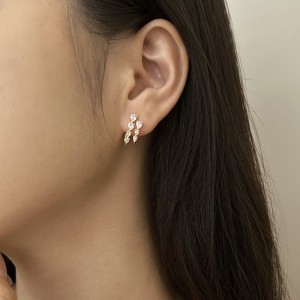 Waterdrop Zirconia Stud Earring 40200440