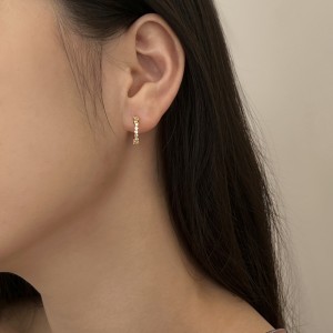 C Shape Zirconia Stud Earring 40200441 C Shape Zirconia Stud Earring 40200441