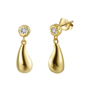 S925 Zirconia Waterdrop Stud Earring 40200530