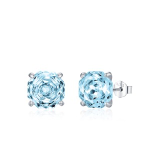 S925 Sparkle Rose Cut Zirconia Stud Earring 40200531