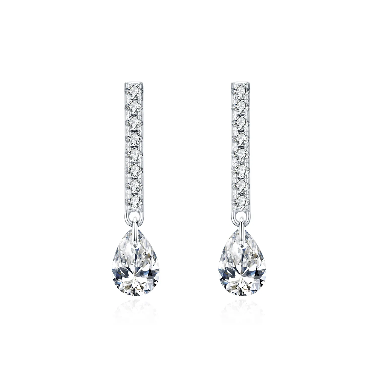 S925 Sweet Waterdrop Zirconia Stud Earring 40200533