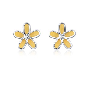 925 Sterling Silver Sweet Flower Stud Earring 40200539