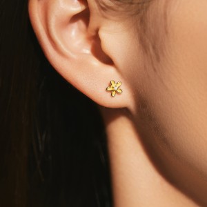 925 Sterling Silver Sweet Flower Stud Earring 40200539
