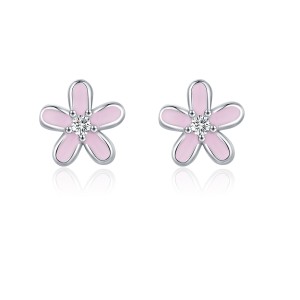 925 Sterling Silver Sweet Flower Stud Earring 40200539