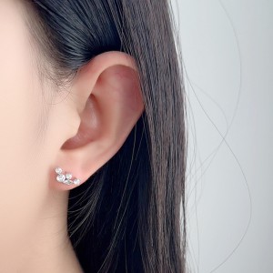 925 Sterling Silver Sparkle Zirconia Stud Earring 40200547