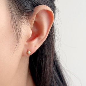 925 Sterling Silver Mini Zirconia Stud Earring 40200553