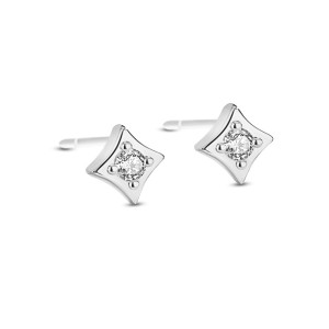 925 Sterling Silver Mini Zirconia Stud Earring 40200553