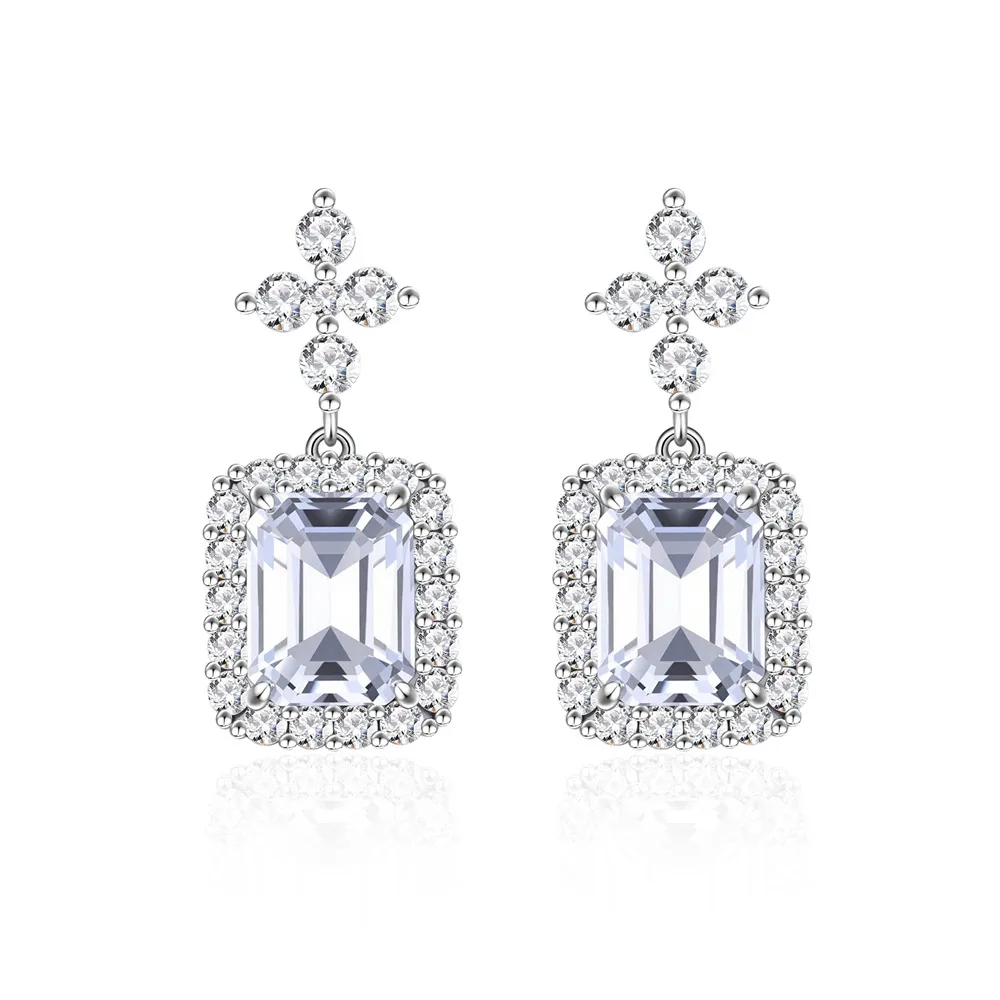 925 Sterling Silver Perfume Bottle Zircon Stud Earring 40200572 925 Sterling Silver Perfume Bottle Zircon Stud Earring 40200572