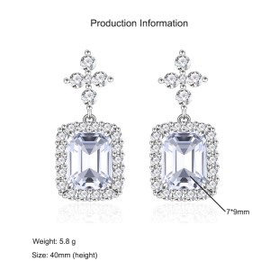 925 Sterling Silver Perfume Bottle Zircon Stud Earring 40200572 925 Sterling Silver Perfume Bottle Zircon Stud Earring 40200572