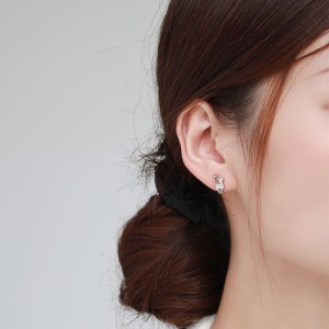 925 Sterling Silver Christmas Zircon Reindeer Stud Earring 40200649 925 Sterling Silver Christmas Zircon Reindeer Stud Earring 40200649