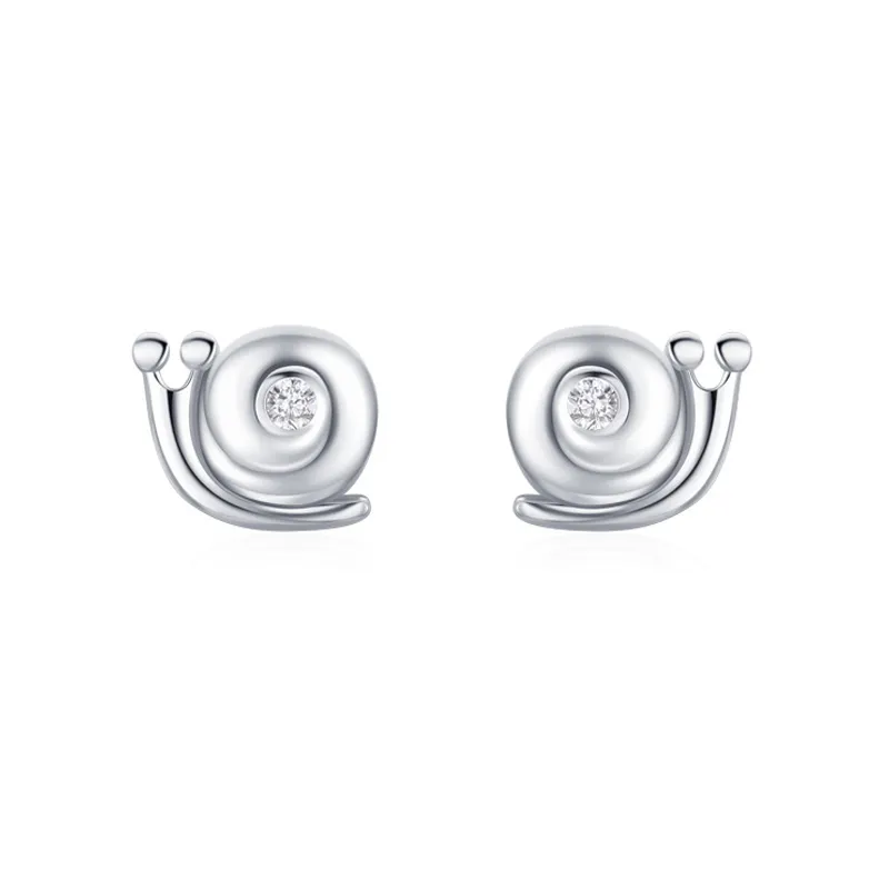 925 Sterling Silver Mini Snail Stud Earring 40200651