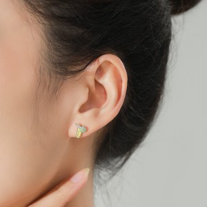 925 Sterling Silver Enamel Lemon Soda Stud Earring 40200672 925 Sterling Silver Enamel Lemon Soda Stud Earring 40200672