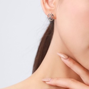 925 Sterling Silver Tree of Life Stud Earring 40200697