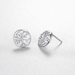 925 Sterling Silver Tree of Life Stud Earring 40200697