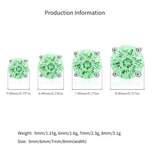 925 Sterling Silver Paraiba Color Fireworks Cut Stud Earrings 40200748 925 Sterling Silver Paraiba Color Fireworks Cut Stud Earrings 40200748