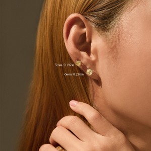 925 Sterling Silver Canary Yellow Fireworks Cut Stud Earrings 40200753 925 Sterling Silver Canary Yellow Fireworks Cut Stud Earrings 40200753