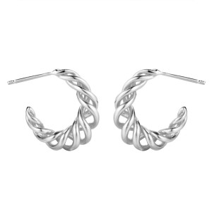 Hollowed Knited Cowhorn Stud Earring 40400022 Hollowed Knited Cowhorn Stud Earring 40400022
