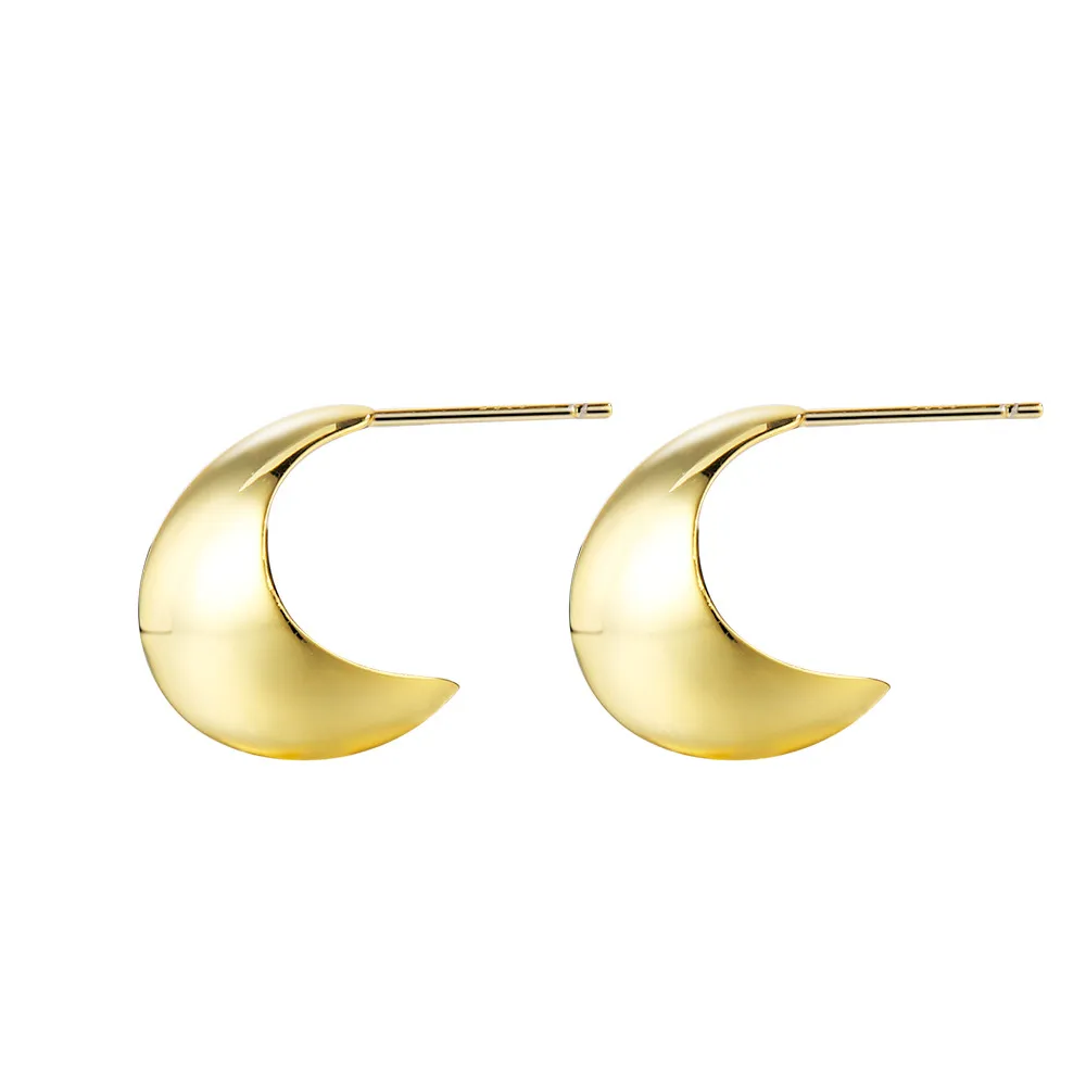 Cowhorn C Shape Stud Earring 40400027 Cowhorn C Shape Stud Earring 40400027