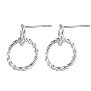 Knited Double Circles Stud Earring 40400029 Knited Double Circles Stud Earring 40400029
